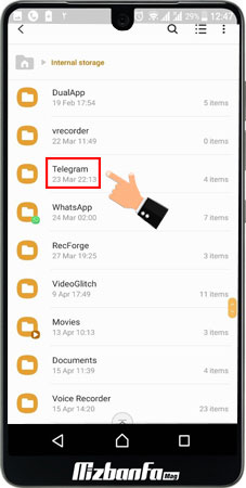 پیدا کردن محل ذخیره فایل های دانلود شده تلگرام در اندروید