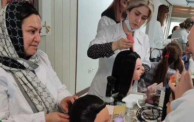  آموزش رنگ مو 