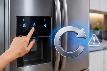 نحوه ریست کردن و رفع خطاهای صفحه نمایش یخچال جنرال الکتریک