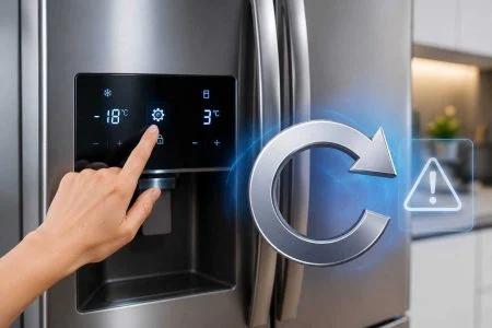 نحوه ریست کردن و رفع خطاهای صفحه نمایش یخچال جنرال الکتریک